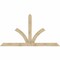 Ekena Millwork Richland Rough Sawn Timber Gable Bracket, Douglas Fir, 108"W x 58"H x 2"D x 6"F, 13/12 Pitch GBW108X58X0206RIC00RDF - alternate 1